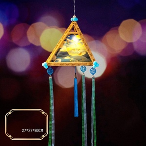 Hecho a mano ácido sulfúrico papel Led flor <span class=keywords><strong>linterna</strong></span> Diy mediados de otoño Festival linternas fiesta al por mayor - Product Image 4