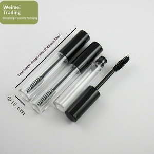 Tubo Negro Transparente para Rellenar Rímel Cosmético, Tubo Vacío para Tinte de Cejas DIY para Aceite de Palma - Product Image 2