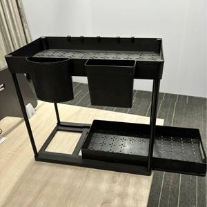 <span class=keywords><strong>Organisateur</strong></span> de cuisine et de salle de bain multifonctionnel pliable à <span class=keywords><strong>5</strong></span>+ niveaux en acier inoxydable 304 noir, support à épices de bureau, <span class=keywords><strong>organisateur</strong></span> <span class=keywords><strong>d</strong></span>'<span class=keywords><strong>évier</strong></span> - Product Image 4