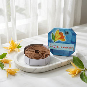 Incienso de Ciprés Aromático Premium con Aroma a Flor de Champaca Indonesiana, Espirales de Incienso de Larga Duración para Aromaterapia - Product Image 3
