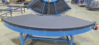 Cinta Transportadora Curva Personalizada, Cinta Transportadora Industrial Curva para Línea de Ensamblaje y Empaquetado en Almacenes