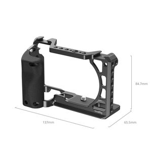 Jaula para Cámara SmallRig 3164B de Acero Inoxidable con Mango de Silicona y Soporte Cold Shoe ARRI 3/8-16 para <span class=keywords><strong>Sony</strong></span> A6100 A6300 <span class=keywords><strong>A6400</strong></span> - Product Image 3