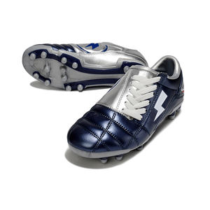 Zapatos <span class=keywords><strong>de</strong></span> Fútbol Clásicos Azules <span class=keywords><strong>de</strong></span> Corte Bajo, Chuteira con Cordones, <span class=keywords><strong>Botas</strong></span> <span class=keywords><strong>de</strong></span> Fútbol <span class=keywords><strong>de</strong></span> Cuero Suave Tipo <span class=keywords><strong>Canguro</strong></span>, T90 FG, Tacos Personalizables - Product Image 5