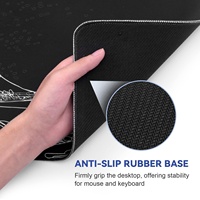 Tapis de souris de jeu en caoutchouc 3D personnalisé, résistant à l'eau, antidérapant, grande taille, haute qualité, durable, en stock pour le bureau