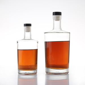 750ml 700ml 500ml Bouteille <span class=keywords><strong>de</strong></span> spiritueux en verre ronde personnalisée en usine avec fond épais en liège <span class=keywords><strong>haut</strong></span> <span class=keywords><strong>de</strong></span> <span class=keywords><strong>gamme</strong></span> recyclable pour whisky <span class=keywords><strong>Gin</strong></span> - Product Image 6