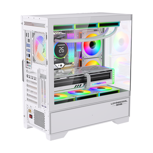 Lovingcool Full Tower EATX Большой Космический компьютерный корпус вид море большой размер E-atx Pc корпус из закаленного стекла игрового шасси - Product Image 2