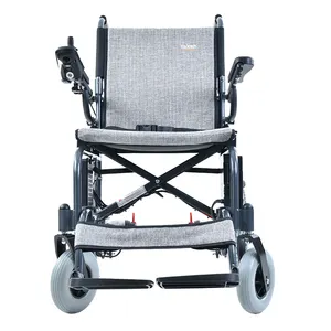 เก้าอี้ล้อไฟฟ้าพร้อมยาง PU 8นิ้วล้อแบบฉีด Pa แบตเตอรี่ลิเธียม (24V/6Ah) เก้าอี้ล้อแบบถอดได้