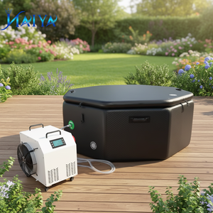 Bañera de Hidromasaje Portátil de PVC, Directo de Fábrica, Moderna y Grande, para Múltiples Usuarios, Entrenamiento en Baño, Recuperación, con Bomba, para Adultos - Product Image 1