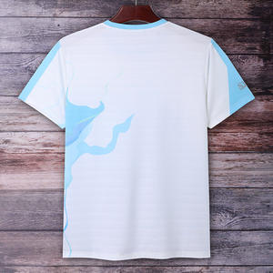 Camiseta de manga corta de seda helada de moda de verano para hombre de 180g transpirable con estampado Jacquard de gama alta personalizada de gran tamañ<span class=keywords><strong>o</strong></span> - Product Image 3