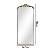 Grand miroir mural baroque français antique, cadre en fer rétro, décoration intérieure, miroir magnifique de luxe pour murs luxueux