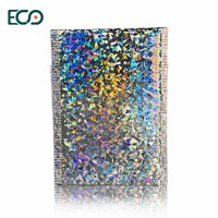 Enveloppes à bulles, boucleur holographique, en arc-en-ciel métallique étanche, pour la livraison, 50 unités