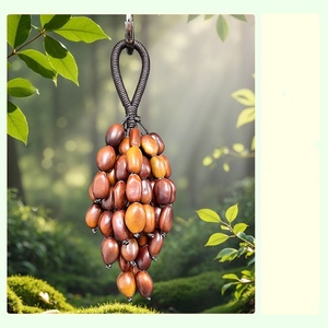 Wholesale Soapbean Fruit Unfinished DIY Pendant <b>Wind</b> <b>Chime</b> Handheld Rattle Bag Charm Meditation Yoga Sound Therapy Instrument - Product Image 2