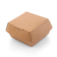 Caja para Hamburguesas Tipo Concha con Logotipo Personalizado, Empaque para Pasteles