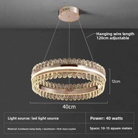 Lustre de salon de luxe doré, design post-moderne minimaliste, éclairage en cristal haut de gamme élégant pour villa et chambre à coucher