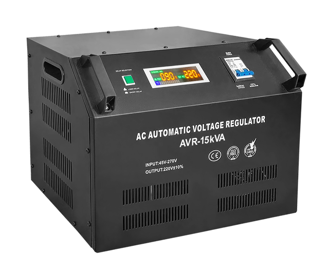 Factory Wholesale Single Phase AVR 15KVA Automatic Regulator Voltage Stabilizer Voltage Regulators/stabilizers for Home Use
