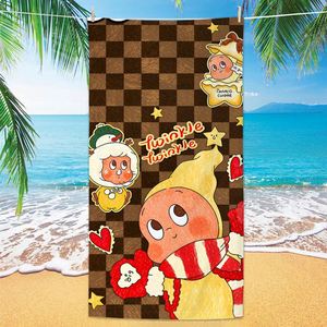 Summer Quick-Drying Water-Absorbing Children's Cartoon Star Man Beach <b>Bath</b> Towel Retro Digital Printing - Product Image 2