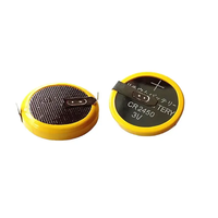 Pines de batería de litio CR2450 de 3V y 600mAh de fábrica confiable, pines de soldadura personalizados, certificación CE/RoHS, 1000 ciclos