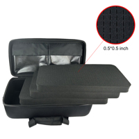 Étui de rangement rigide en EVA avec mousse perforée personnalisable, intérieur isolé, sac de transport portable pour outils et équipements de protection