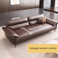 Ensemble de canapés de réception et de négociation en cuir PU écologique, style moderne et minimaliste, trois places, dossier droit, pour bureau