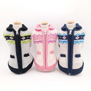 Suéter de invierno acogedor clásico para perros gatos lindo abrigo de regalo de punto para Niños Niñas Ropa de Navidad para mascotas cachorro cálido de algodón sólido - Product Image 2