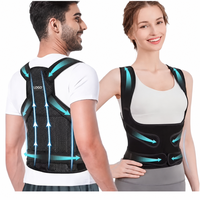 Ceinture de soutien dorsal OEM en néoprène, flexible, respirante et réglable, avec fermeture auto-agrippante, pour correction de posture et protection professionnelle du dos