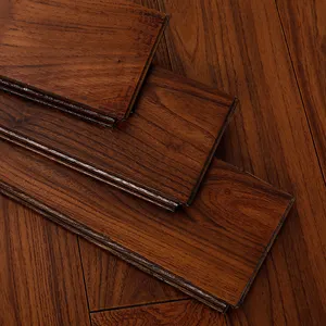 Indoor 610mm Length Hardwood Flooring Click Locust Solid Wood Flooring