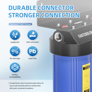 Filtro de agua azul grande de 2 etapas de fácil instalación <span class=keywords><strong>para</strong></span> toda la <span class=keywords><strong>casa</strong></span> con aparatos de tratamiento de agua de gran capacidad de 4,5 "* 10" - Product Image 3