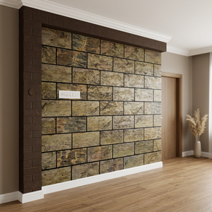 Dalle de revêtement en béton Indian Autumn 122x244cm, design rustique poli, écologique et robuste pour intérieur, salle de bain, hôtel, villa, école - Product Image 5