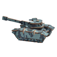 Çocuklar eğitim ahşap bulmaca DIY tankı 3D bilmecenin oyuncak