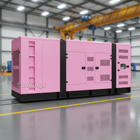Groupe électrogène diesel silencieux Cummins refroidi par eau 500 kW 1000 kW, prix du groupe électrogène diesel silencieux avec générateur triphasé