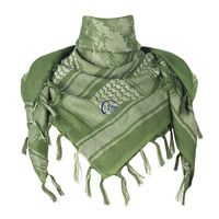 Écharpe en coton léger pour hommes 110*110 cm écharpe arabe tactique extérieure écharpe Shemagh coupe-vent du désert