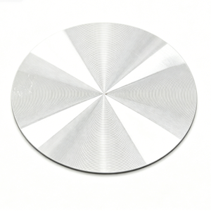 Wholesale Anodized Stamped <b>CD</b> Pattern Aluminum Sheet Special Shape Chamfer Edge Metal Decorative Plate <b>Custom</b> Silk Print Logo - Product Image 4