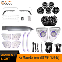 Luz Ambiental Cardoo para Mercedes Benz GLB W247 2020-2022, Interior, 64 Colores, Tira de Iluminación LED Sinfónica, Kit de Accesorios de Actualización