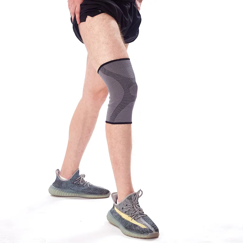 Groothandel Polyester Knie Mouw Mode Energie Patroon Compressie Knie Ondersteuning Voor Fitness Running Oefening