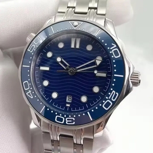 Reloj DE BUCEO DE CALIDAD 5A de 42mm con movimiento VS Factory 8800, bisel de cerámica resistente al agua, esfera azul de 300m - Product Image 3