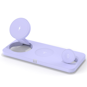 Qi2 3 Trong 1 Không Dây Có Thể Gập Lại Gấp Máy Tính Để Bàn Điện Thoại Sạc Đứng & Chủ Sở Hữu Trạm Sạc Di Động Từ Biểu Tượng Tùy Chỉnh - Product Image 6