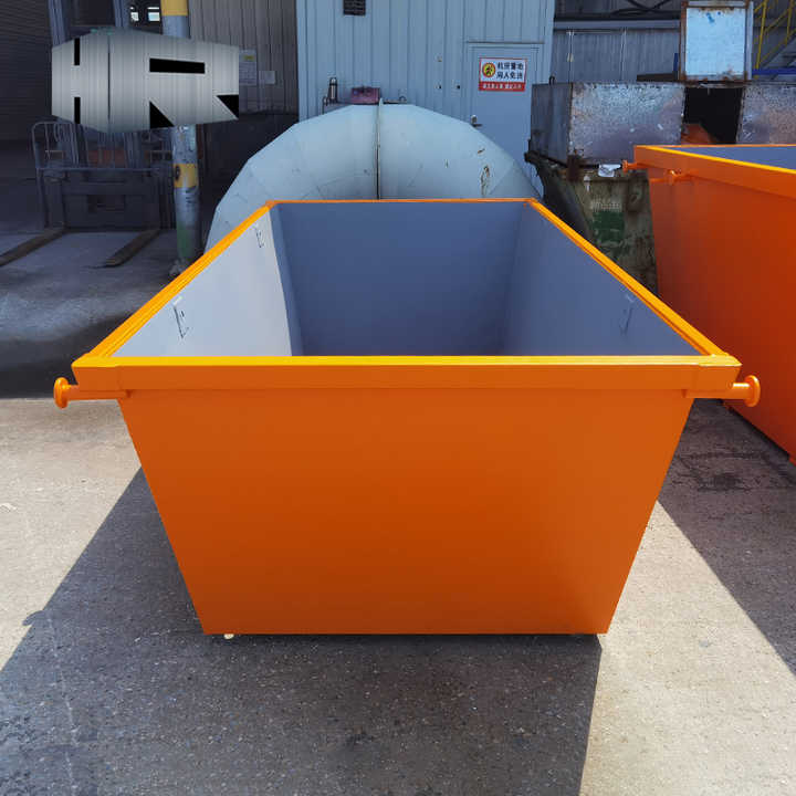 Iron Waste Skip Container 5 Cubic Yards Capacity for Solid Waste ...