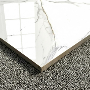 Baldosas de Porcelana Cerámica de Lujo, 600*1200mm, 600x1200mm, Acabado Brillante, Esmaltadas, Color Blanco Carrara, <span class=keywords><strong>Precio</strong></span> - Product Image 2
