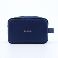 Sac de toilette de voyage imperméable en PU de haute qualité avec logo personnalisé, trousse de maquillage pour homme, sac cosmétique en similicuir de luxe pour homme, trousse de toilette