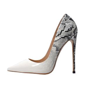 Scarpe con Tacco <span class=keywords><strong>a</strong></span> <span class=keywords><strong>Spillo</strong></span> Bianche Personalizzate all'Ingrosso, Punta Affusolata, Taglia Grande, Traspiranti, Leggere, Sexy, Formali - Product Image 1