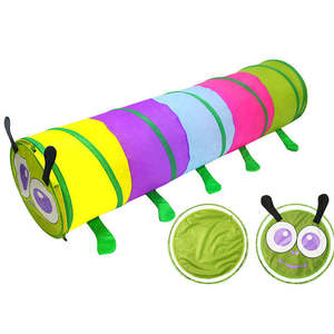 Nouvelle tente de jeu pliable pour enfants, <span class=keywords><strong>tunnel</strong></span> de jeu pour <span class=keywords><strong>bébé</strong></span>, <span class=keywords><strong>tunnel</strong></span> de jeu intérieur en jouet souple, <span class=keywords><strong>tunnel</strong></span> de jeu pour tout-petits - Product Image 3