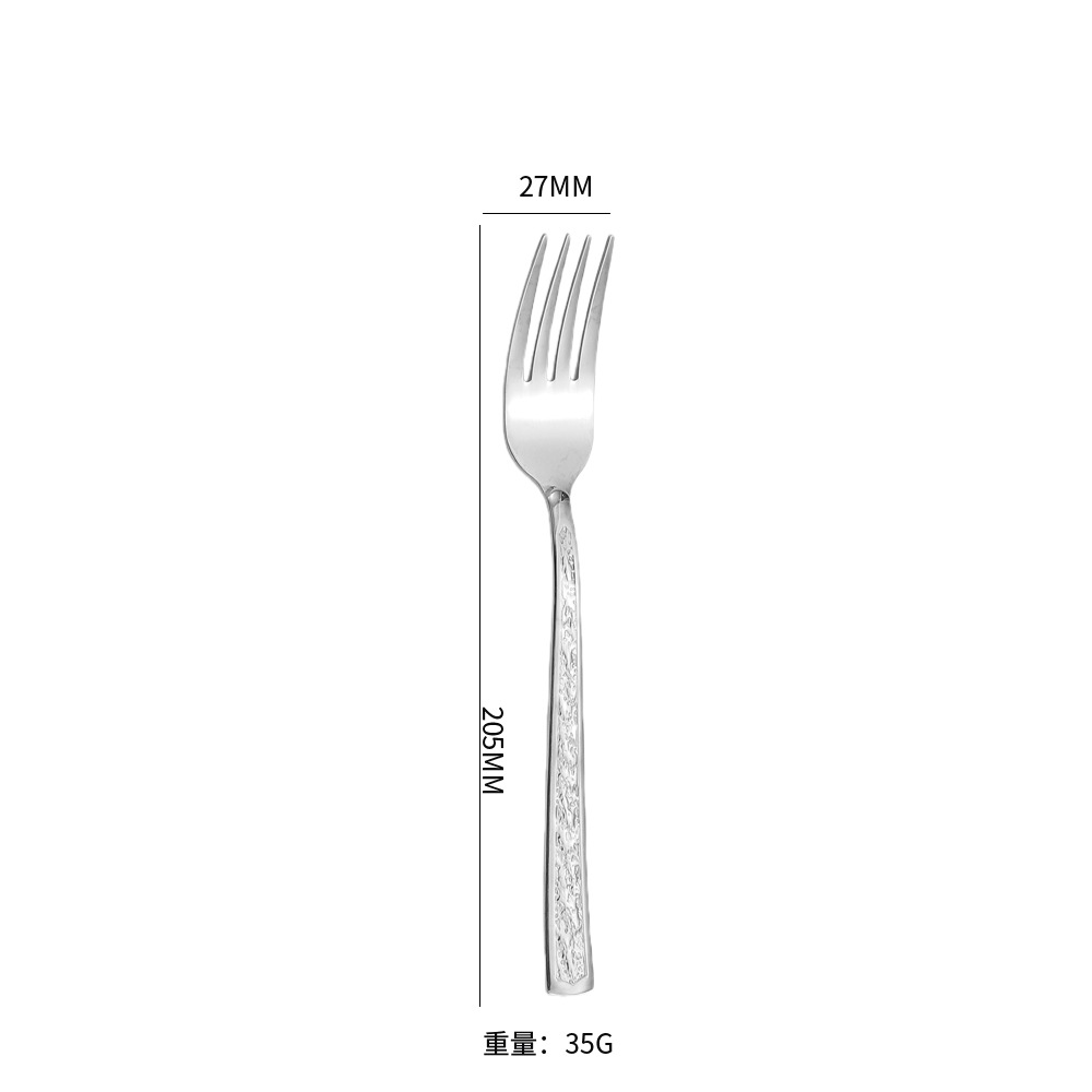 Tenedor de mesa de plata