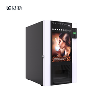 Distributeur automatique de boissons à pièces à quatre conteneurs fait jusqu'à 6 boissons Style de bureau