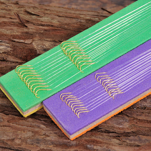 เบ็ดตกปลา Aohu แบบปลายคู่ ปลอกทอง พร้อมสายผูกสำเร็จ ความแข็งแรงสูง สำหรับใช้ในทะเลสาบ 10 ชุด - Product Image 1