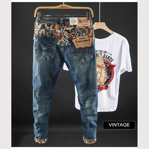 Pantalones vaqueros ajustados para <span class=keywords><strong>hombre</strong></span>, tela mixta, nuevo diseño, hechos a medida - Product Image 6