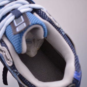 Chaussures de course décontractées pour hommes en cuir véritable, légères, respirantes, avec amorti, en maille de designer de haute qualité, tendance mode - Product Image 6