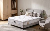 Matelas hybride à ressorts ensachés respirant, anti-transpiration, fermeté moyenne, taille double, pour la décoration de chambre familiale