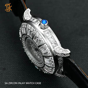 SANYIN OEM ODM Reloj mecánico <span class=keywords><strong>de</strong></span> lujo para <span class=keywords><strong>mujer</strong></span> Personalizado Nuevo diseño Caro Silver Diamond Dial Reloj automático <span class=keywords><strong>de</strong></span> moda para <span class=keywords><strong>mujer</strong></span> - Product Image 4