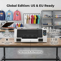 Impresora DTF Profesional KECAI CE de 13 Pulgadas para Camisetas con Cabezal de Impresión XP600 de 30 cm y 33 cm, Transferencia Térmica de Alta Velocidad A3