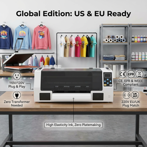 Impresora DTF Profesional KECAI CE de 13 Pulgadas para Camisetas con Cabezal de Impresión XP600 de 30 cm y 33 cm, Transferencia Térmica de Alta Velocidad A3 - Product Image 2